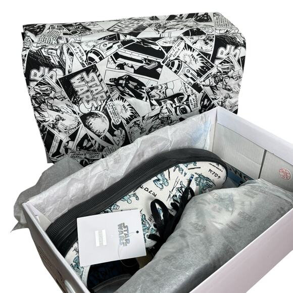 NWB Star Wars x TOMS Trvl Lite Low Men's Shoes Characters Sketch Print Size 7.5 - Picture 13 of 16